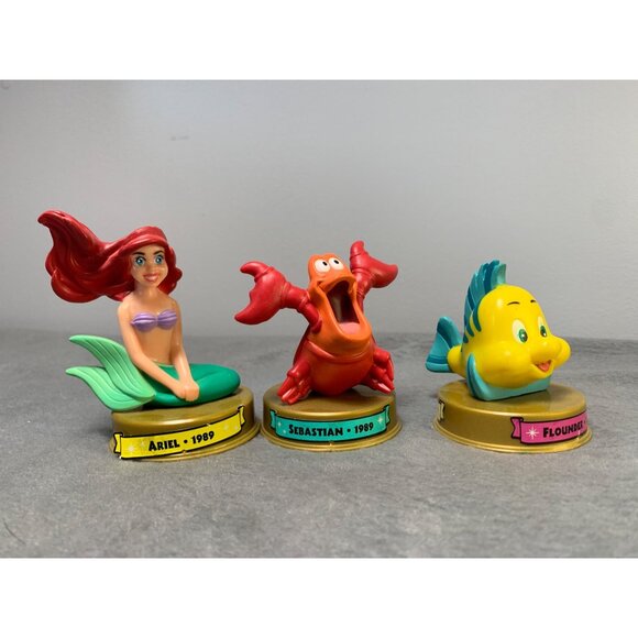 Disney Little Mermaid Ariel Sebastian Flounder 2002 McDonalds 100 Years Of Magic - Picture 10 of 11